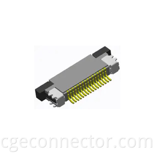 Lying paste down Right angle type FPC Connector